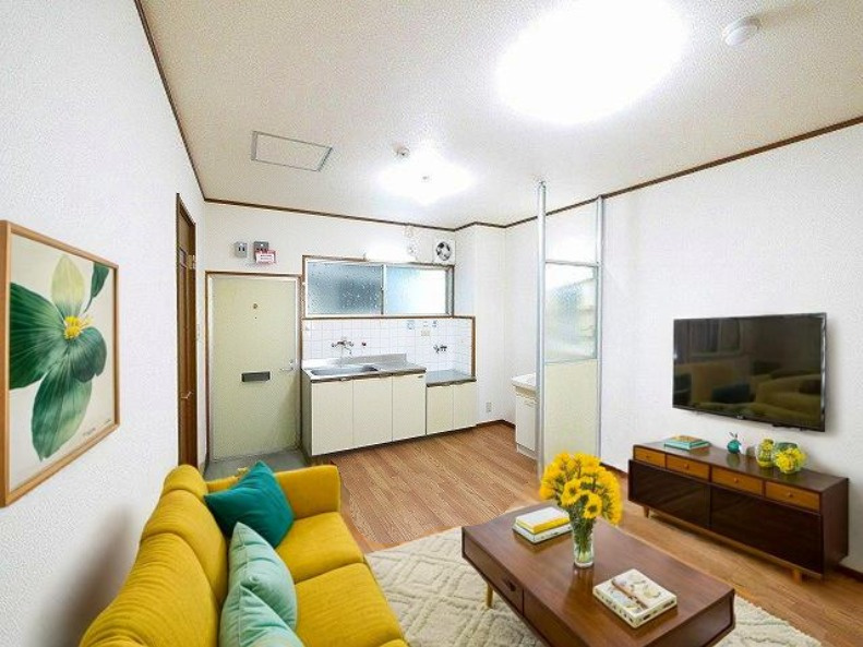 マンション　ヒライの居間・リビング|使いやすい居間です