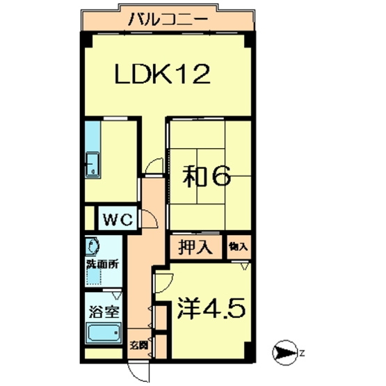 【間取り】 | ライフコート富雄