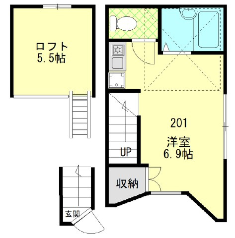 テラスハウス西新井の間取り