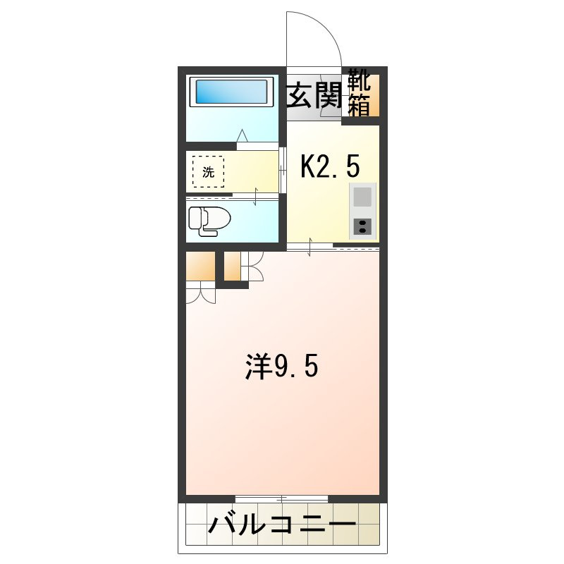 レインボーハウス七日町の間取り|302
