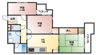 【間取り】 | セントラル豊中東