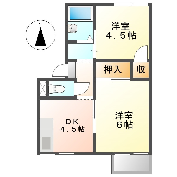 プレジール２２の間取り