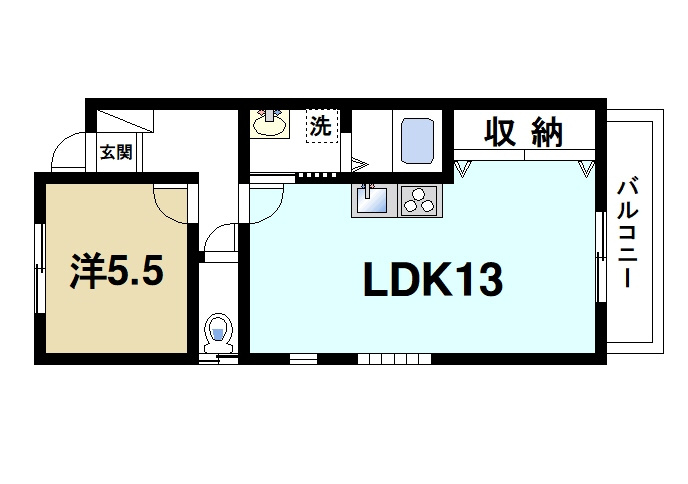 レフィナード大安寺Wの間取り|2DKからオシャレな1LDKへ大変身しました！！