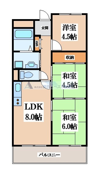 【間取り】 | プライムハイツ