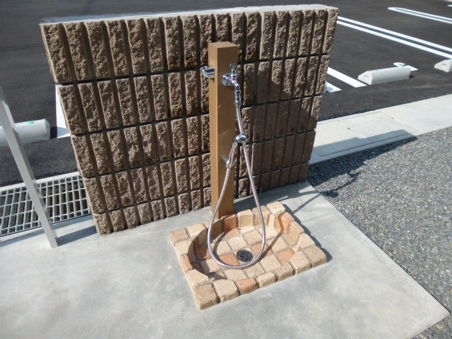 倉敷市真備町箭田のアパートのその他共用部分|ペット用足洗い場