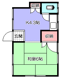 【間取り】 | 竹内荘