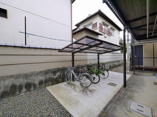 大神ハイツのその他共用部分|駐輪場スペース完備
