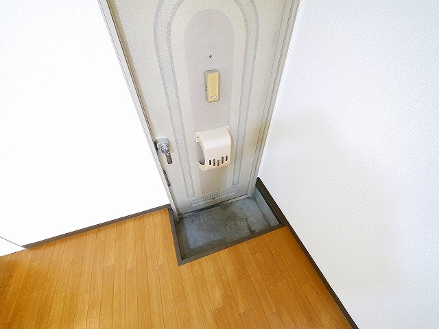 平松ハイツAの玄関|明るい玄関です