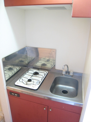 【キッチン】 | クレストA | ２口ガスコンロ付き！持ち込み不要！