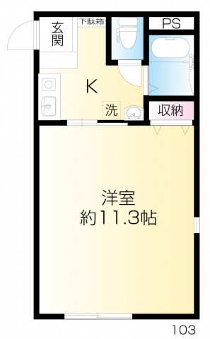 ラビングパレス西武柳沢の間取り