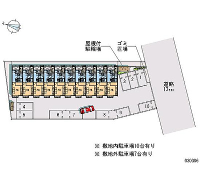 【区画図】 | ミレオ２ | 敷地内にゴミ置き場あります