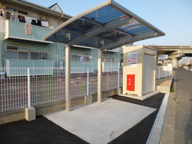 倉敷市中庄のアパートのその他共用部分|駐輪場