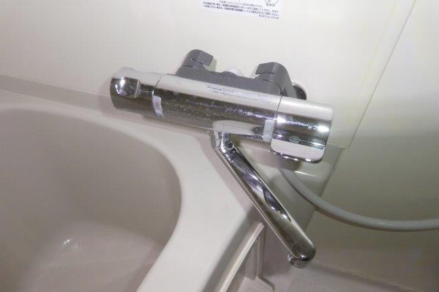 デュエル倉敷Ⅱの浴室|サーモスタッド付き水栓