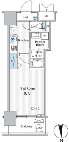 【間取り】 | ザ　マグノリアガーデン恵比寿