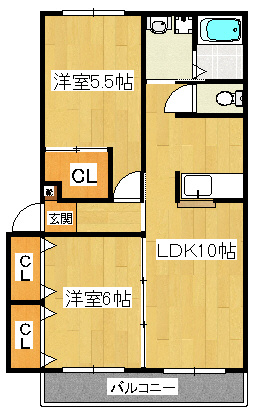 メゾンドールKの間取り