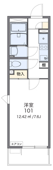 【間取り】 | アローマ稲毛 | ※角部屋のみ小窓有り