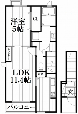 【間取り】 | ビオーラ司 | 反転タイプ