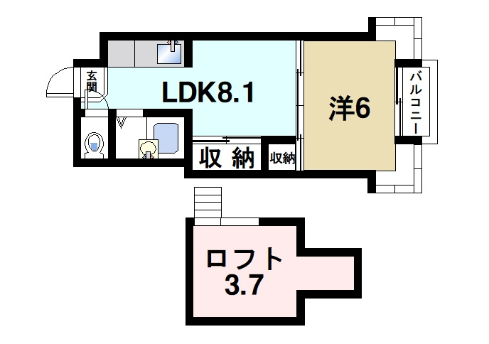シティパレス市役所前Part2の間取り