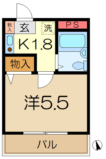 【間取り】 | コパーズアプト港南６パート２
