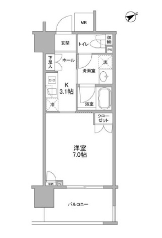 【間取り】 | フレアージュ恵比寿