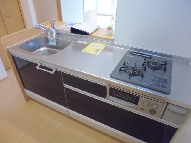 ポレールオリオンのキッチン|２口ガスコンロ