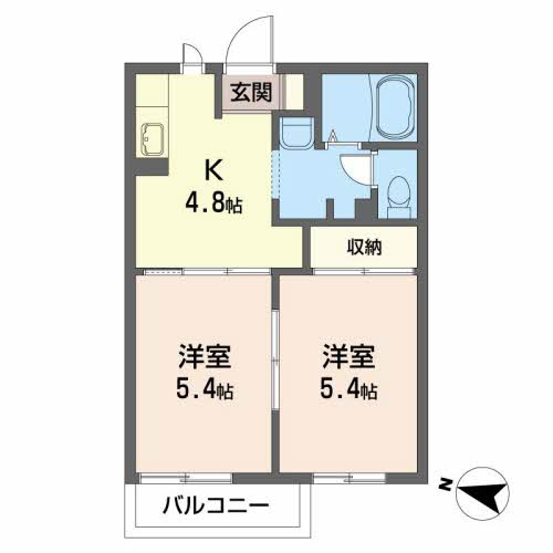 コートラックス　Dの間取り