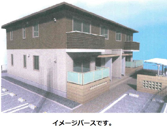 倉敷市中島のアパートの外観