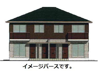倉敷市中島のアパートの外観