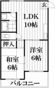【間取り】 | 洋室部分和室です