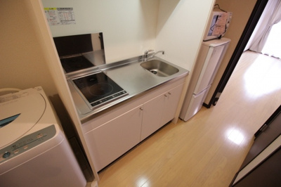 【キッチン】 | レオネクスト国分サンシャイン | ☆ＩＨコンロ1口＆ラジエントヒーター1口付☆