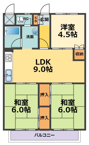 パールハイツ竹若 鳴尾北小 学文中学校区 の詳細ページ 西宮 甲子園 鳴尾の不動産はハウストップ西宮鳴尾店