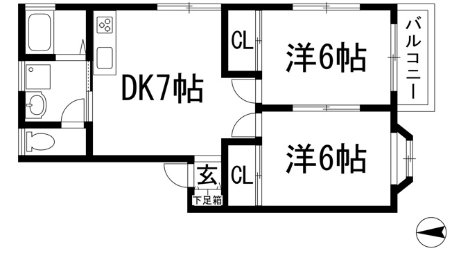 【間取り】 | サンハイツ