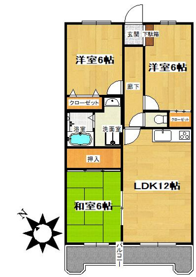 【間取り】 | 南里ビルフローラ