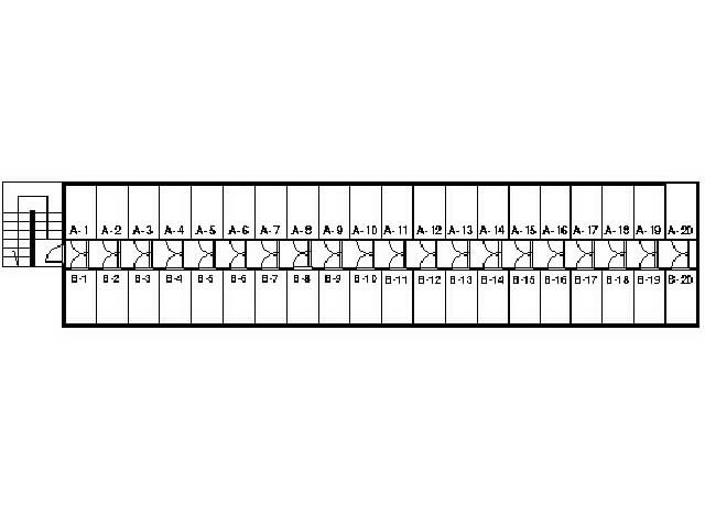 トランクルーム西大寺北の間取り|区画です