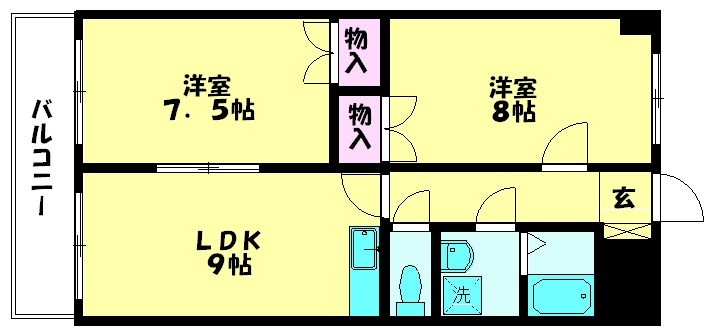 グランドヒル野中の間取り