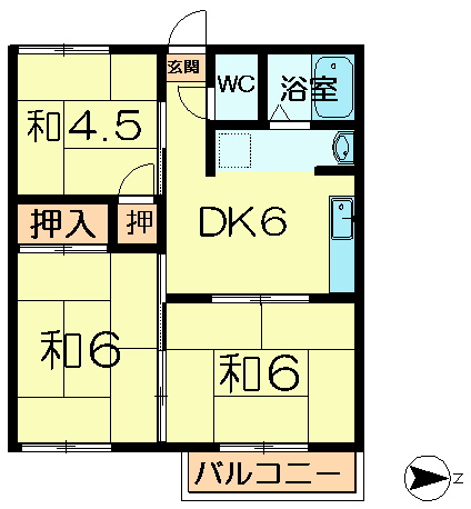 【間取り】 | 坂本ハイツＢ