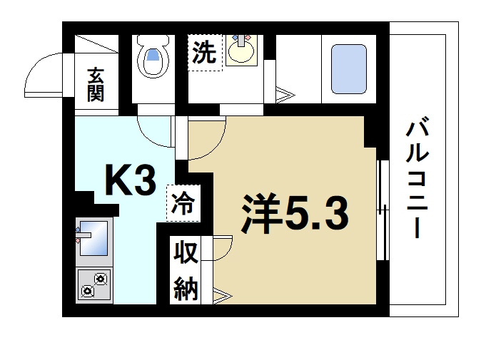 サウス・マ・メゾンの間取り|使いやすい間取りです