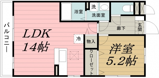 オッツ寒川の間取り