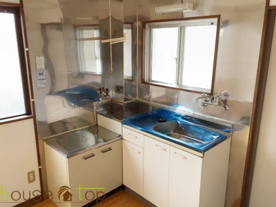 【キッチン】 | ハイツ萩原 | L字型のキッチンで広く使えますね♪