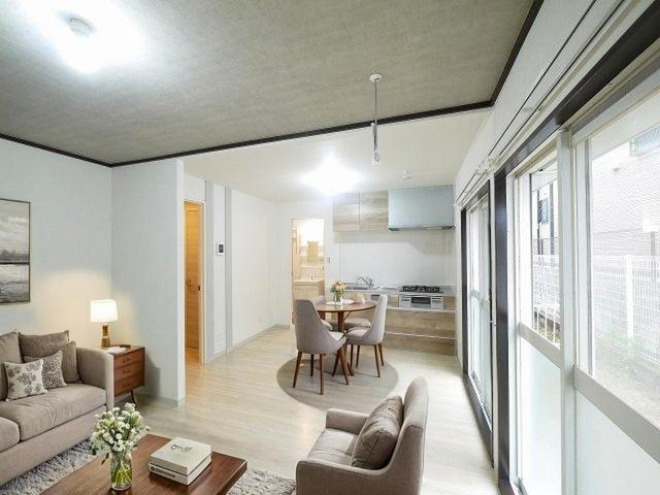 バンブーパインハイツの居間・リビング|CGで家具等を配置したもので家具等は含まれません