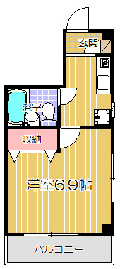 【間取り】 | カントーパレスⅡ