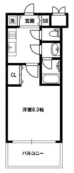 【間取り】 | スプランディッド新大阪Ⅲ