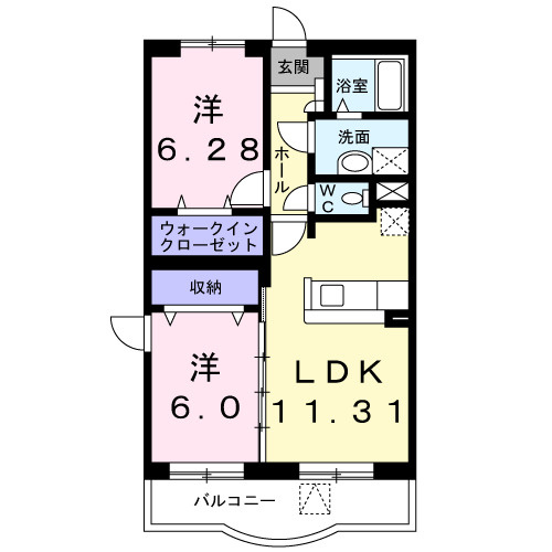 【間取り】 | プロムナード　ベル