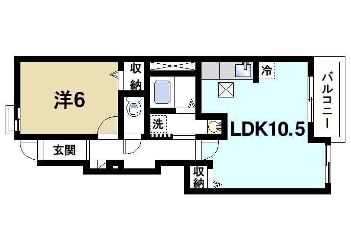 エスポワール梅美台の間取り|間取りです