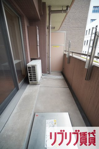 セザン新町のバルコニー