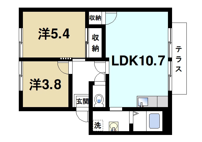 バンブーパインハイツの間取り|広いリビングで家族との時間を楽しむことができます