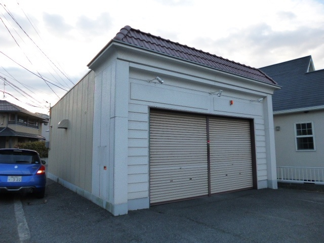 岡山市南区箕島の事務所の外観