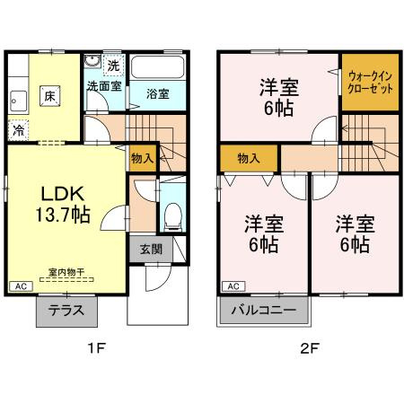 サニーハウスの間取り