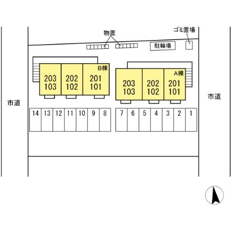 ピソ レセンテの区画図