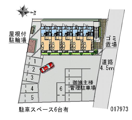 【区画図】 | コーポフルール | 敷地内にゴミ置き場あります